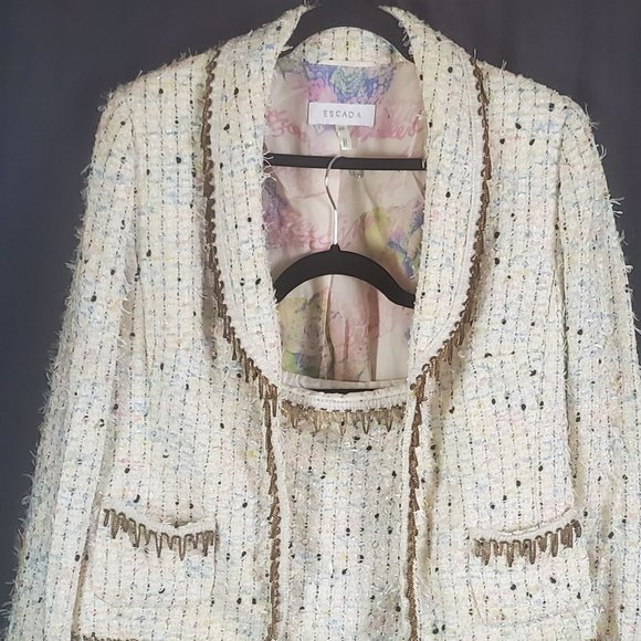 Escada Other - AUTHENTIC VINTAGE SPRING TWEED ESCADA SUIT